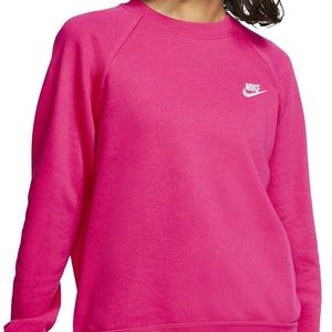 pink nike crew neck